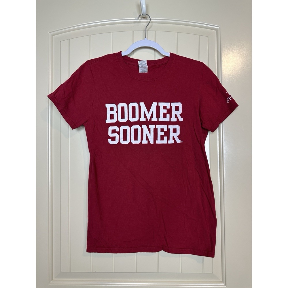 Oklahoma Sooners OU short sleeve Boomer Sooner Cherokee sleeve, sz S